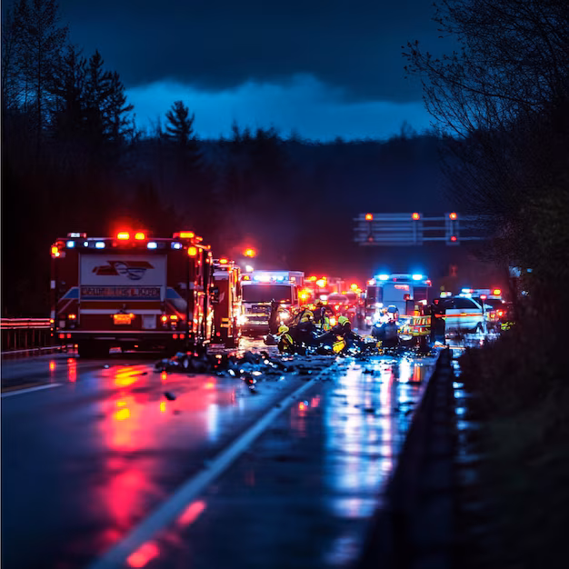 Highway 11 Accident Today-Emergency crews respond to multi – vehicle collision near regional transit intersection